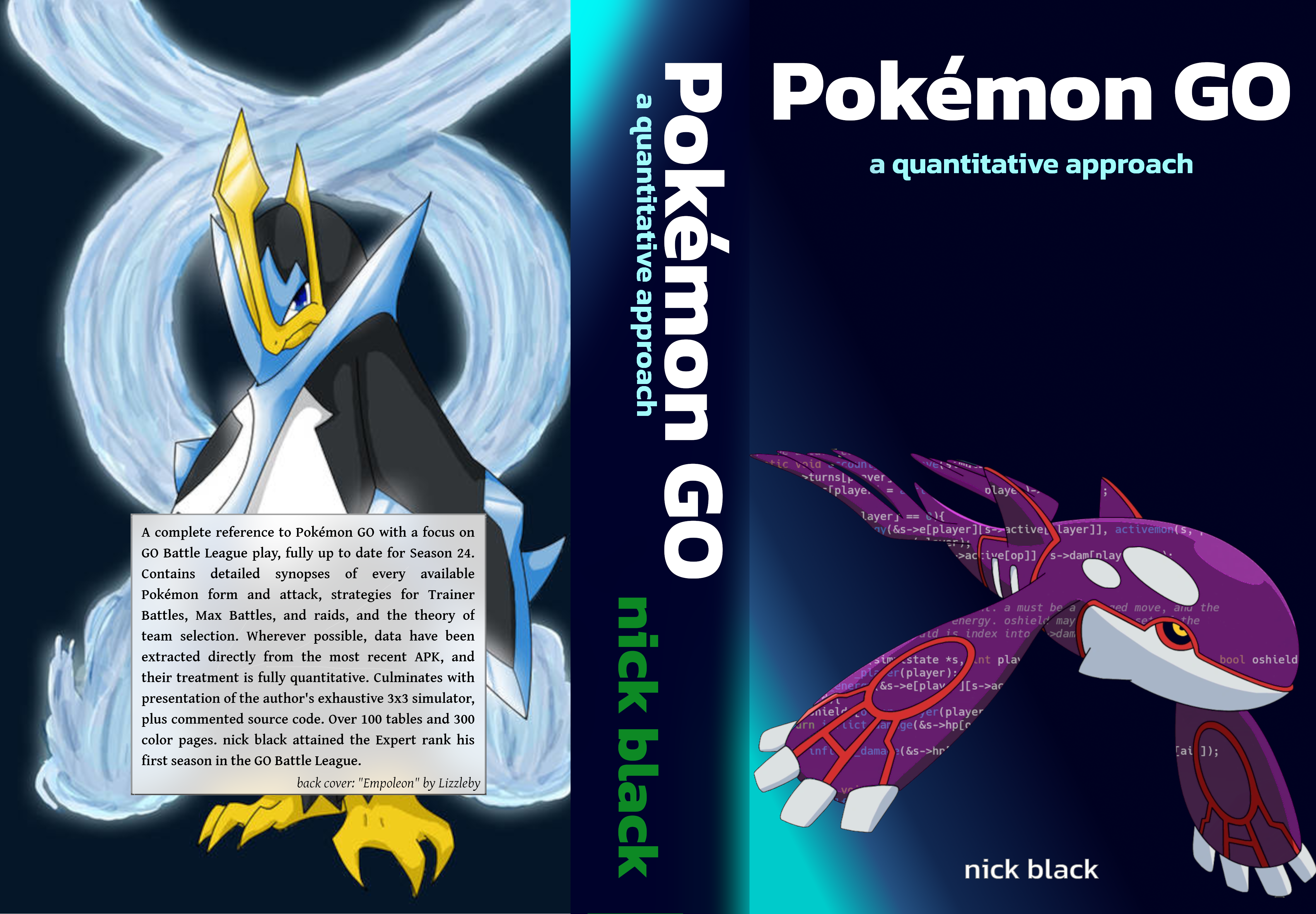 front, back, spine covers